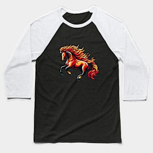 Fire horse spirit Baseball T-Shirt